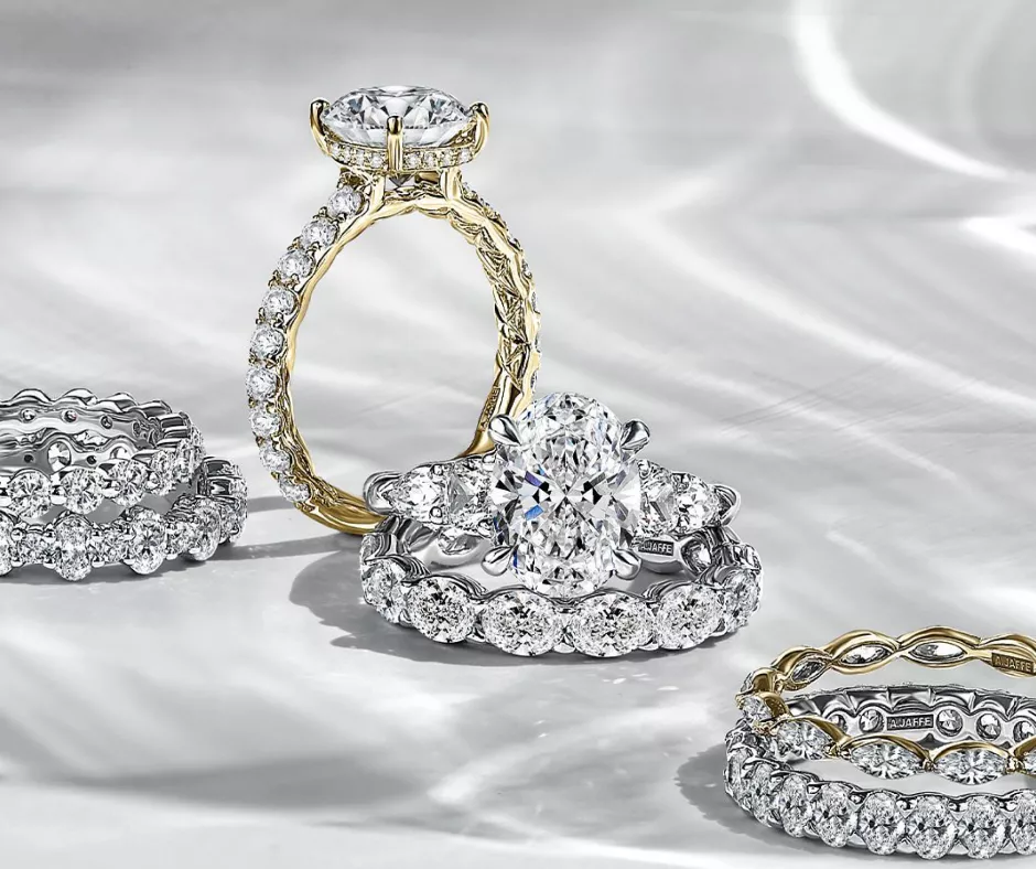 Photo Featuring AJAFFE Bridal Rings
