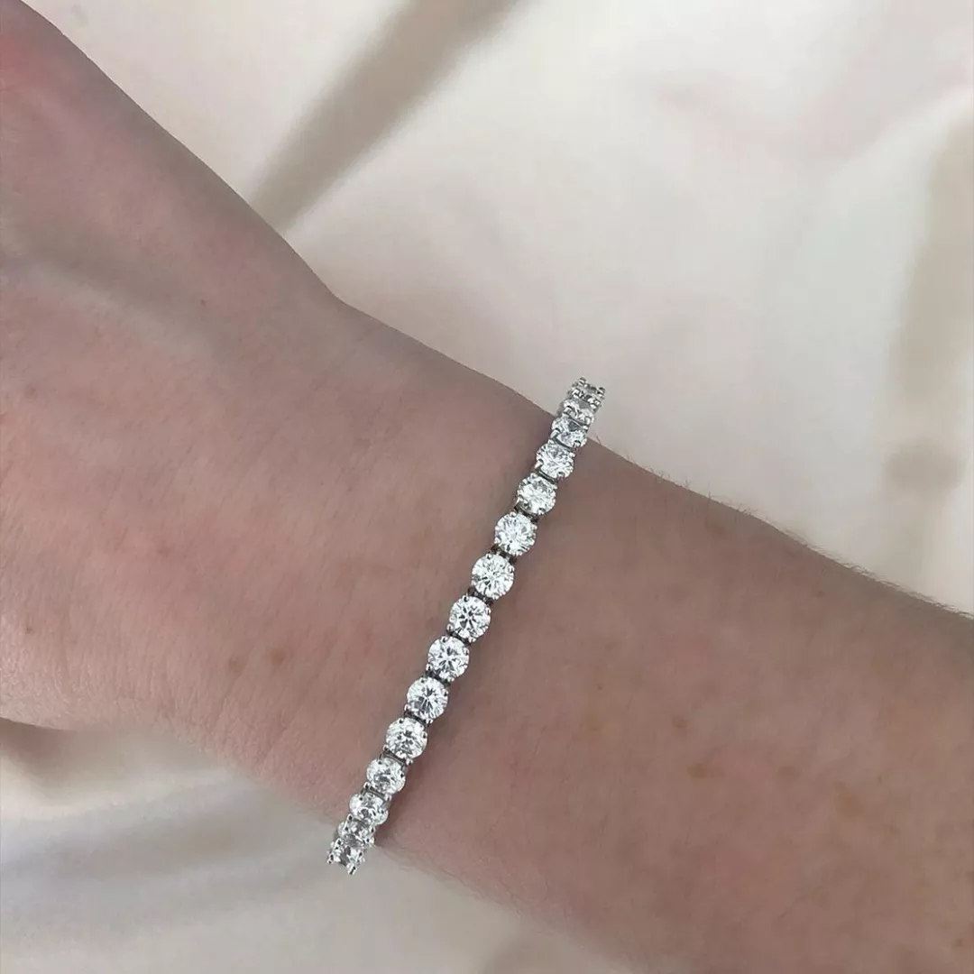 Fire & Ice Natural Diamond Tennis Bracelet FI-BRAC-TENNIS