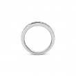 14K White Gold Micro Pavé Set Diamond Wedding Band with Milgrain