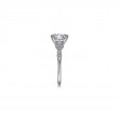 14K White Gold Oval Diamond Engagement Ring