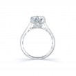 18K White Gold Round Diamond Solitaire Engagement Ring
