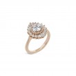 Simon G 18K White Gold Round Diamond Starburst Engagement Ring