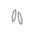 18K Yellow Gold Harmonie Diamond Hoop Earrings