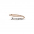 18K Rose Gold Right Hand Ring With Graduating Diamonds