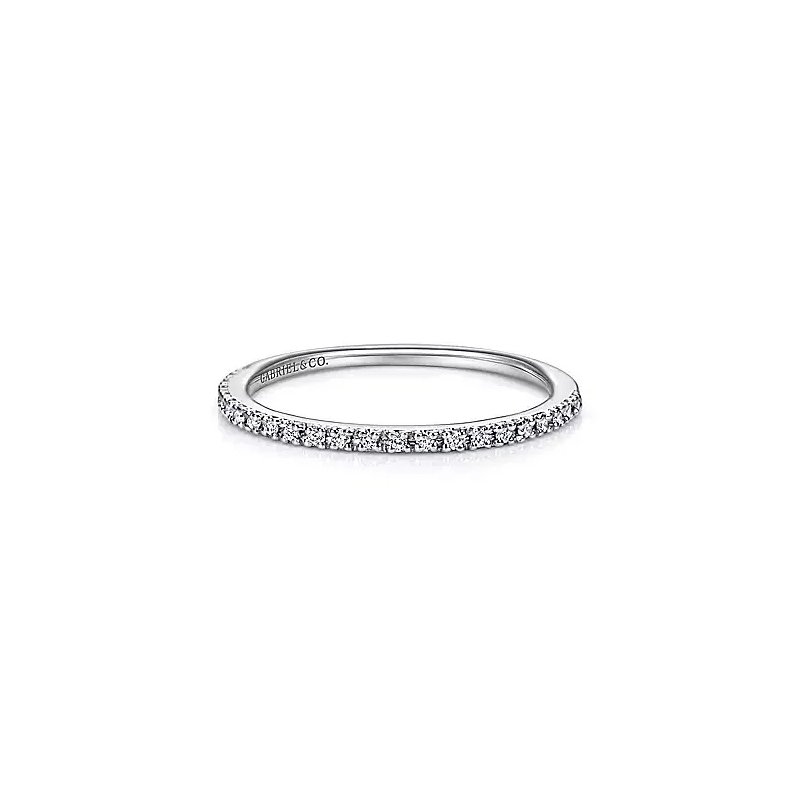 Platinum Prong Set Diamond Wedding Band