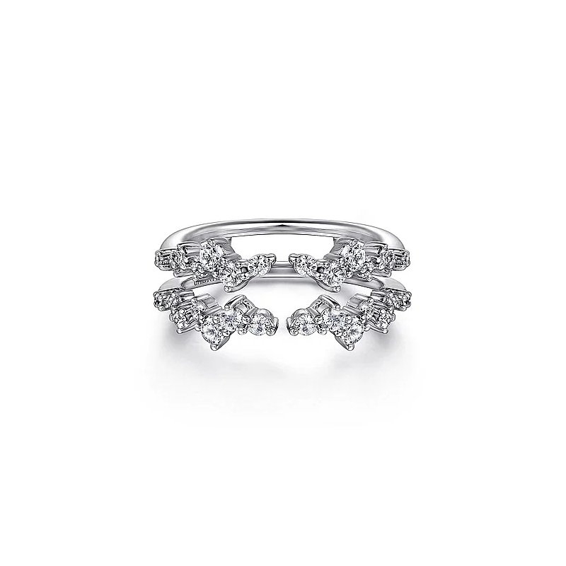 14K White Gold Diamond Ring Enhancer